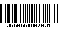 Código de Barras 3660668007031