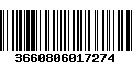 Código de Barras 3660806017274