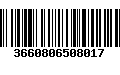 Código de Barras 3660806508017