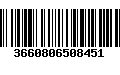 Código de Barras 3660806508451