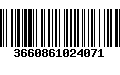 Código de Barras 3660861024071