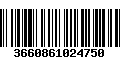 Código de Barras 3660861024750