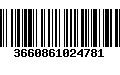 Código de Barras 3660861024781