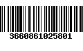 Código de Barras 3660861025801