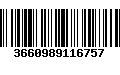 Código de Barras 3660989116757