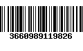 Código de Barras 3660989119826