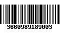 Código de Barras 3660989189003