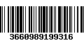 Código de Barras 3660989199316