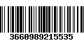 Código de Barras 3660989215535