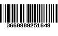 Código de Barras 3660989251649