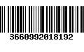 Código de Barras 3660992018192