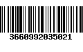 Código de Barras 3660992035021