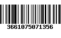 Código de Barras 3661075071356