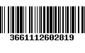 Código de Barras 3661112602819