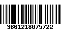 Código de Barras 3661218075722