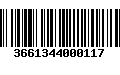 Código de Barras 3661344000117