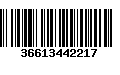 Código de Barras 36613442217