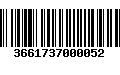 Código de Barras 3661737000052