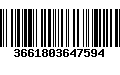 Código de Barras 3661803647594