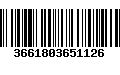 Código de Barras 3661803651126