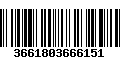 Código de Barras 3661803666151