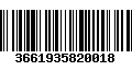 Código de Barras 3661935820018