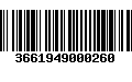 Código de Barras 3661949000260