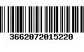 Código de Barras 3662072015220