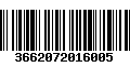 Código de Barras 3662072016005