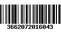 Código de Barras 3662072016043