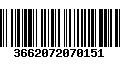 Código de Barras 3662072070151