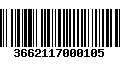 Código de Barras 3662117000105