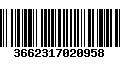 Código de Barras 3662317020958