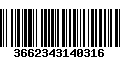 Código de Barras 3662343140316