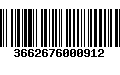 Código de Barras 3662676000912