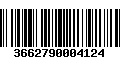 Código de Barras 3662790004124