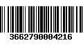 Código de Barras 3662790004216