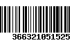 Código de Barras 366321051525