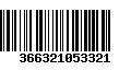 Código de Barras 366321053321