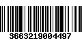 Código de Barras 3663219004497