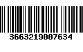 Código de Barras 3663219007634