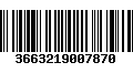 Código de Barras 3663219007870