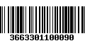 Código de Barras 3663301100090