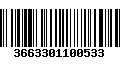 Código de Barras 3663301100533