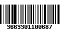 Código de Barras 3663301100687