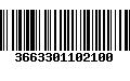 Código de Barras 3663301102100