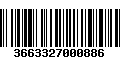 Código de Barras 3663327000886