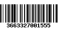 Código de Barras 3663327001555