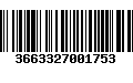 Código de Barras 3663327001753