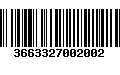 Código de Barras 3663327002002